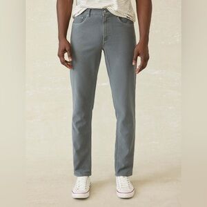Faherty Stretch Terry 5-Pocket Pants Slate Men’s - Size 30